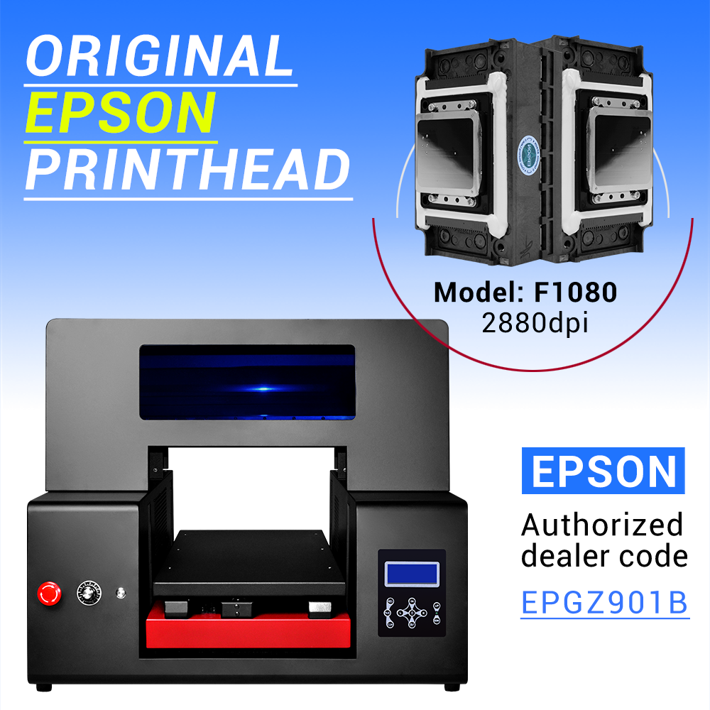 Inkit ZZ2C 3360 UV Printer CMYKW+V Dual Epson Head for Bottle Phone Case PVC Card