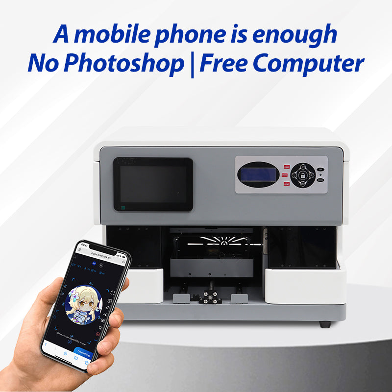 Free Shipping Inkit Smart UV Printer with Replaceable Jigs Print on Phone Cases, Golf Balls, Badges & Coins