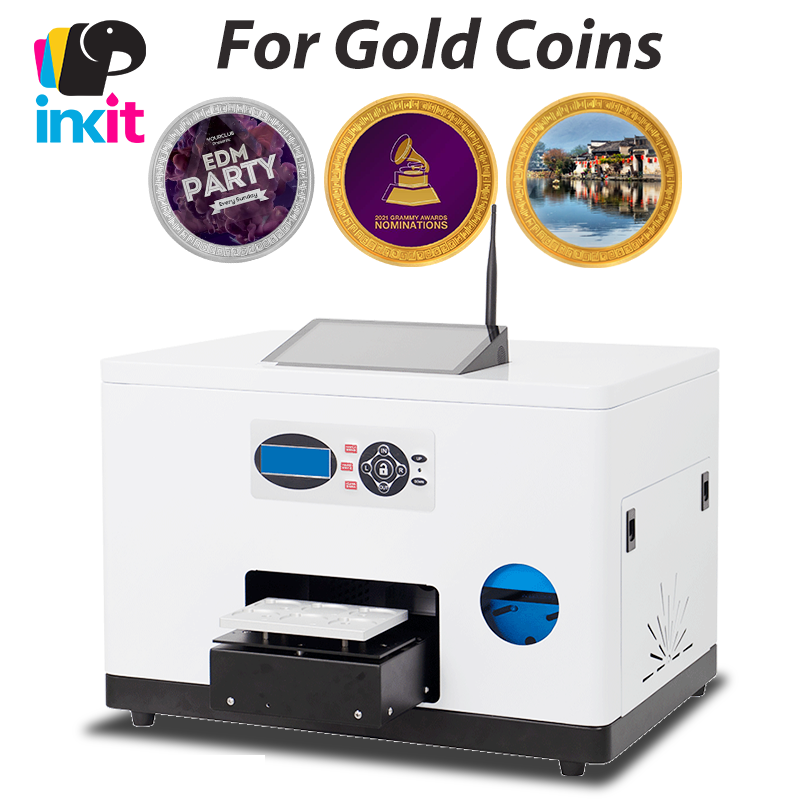 Inkit Free Shipping Easy To Operate Gold Coins Printer UV Printer For ...